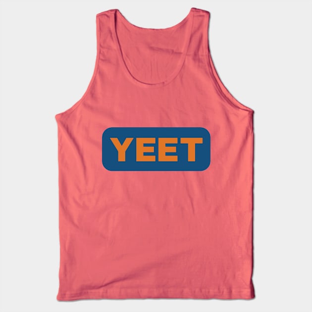 YEET (blue and orange) Tank Top by toadyco